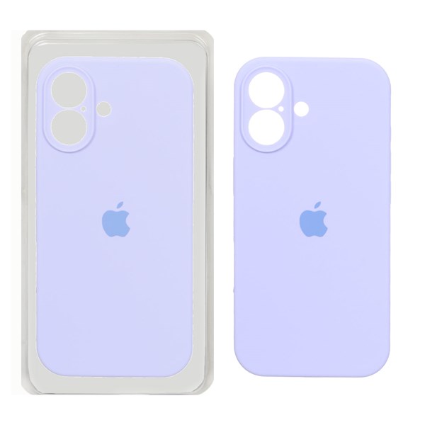 قاب سیلیکونی پاک کنی محافظ لنزدار اورجینال Apple iPhone 17 - بنفش روشن (پک اصلی)